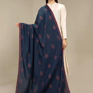 EMBROIDERED COTTON KARANDI SHAWL 1PCS