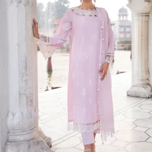 EMBROIDERED& EMBELISHED LAWN 3 PCS (UNSTITCHED)