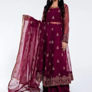 EMBROIDERED & EMBELISHED ORGANZA 2 PCS (UNSTITCHED)